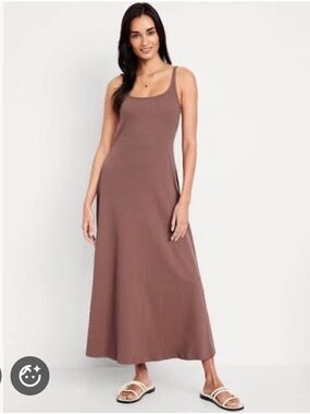 Old Navy Dusty Mauve Maxi Tank Dress. Super Comfy and Flattering!